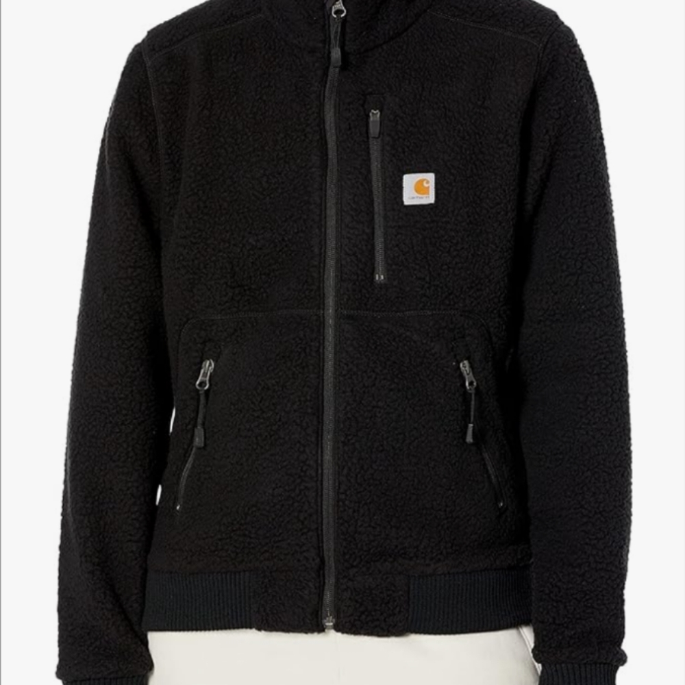 Carhartt Black Sherpa Zip-Up Jacket